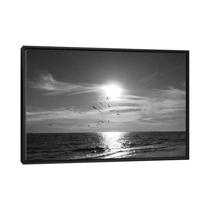 « Prenant son envol » par Nan-impression, H 18 po x l 26 po x P 1,5 po, Cadre noir
