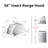 36-Inch 900 CFM Convertible Insert Range Hood with LCD 4-Speed Touch Control, Remote in Stainless Steel