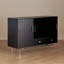 Buffet de rangement en bois massif noir 47,24 "Retro Modern-1607815030-1607815035
