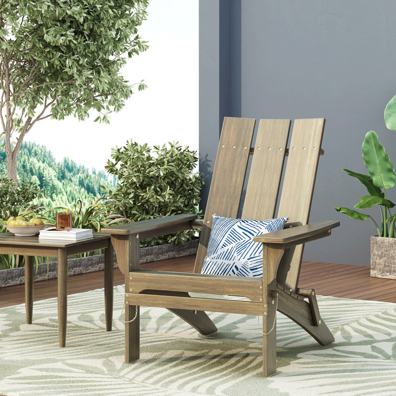 CHAISE ADIRONDack pliable, Gris