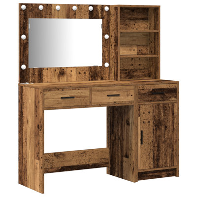 Set Of 2 Engineered Wood Dressing Table