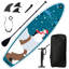 Planche de pagaie debout gonflable 9,9 pi x 33 po x 5 po avec accessoires