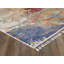 Tapis abstrait bleu / orange / beige Dovidio-1047371325