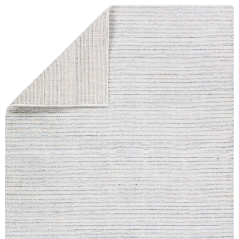 Tapis crème / gris Stran documents Mona tissé à la main intérieur / extérieur (6 pi x 9 pi), Rectangulaire 2 pi x 3 pi