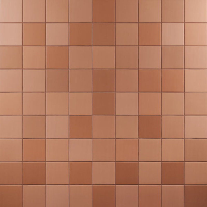 Born 5X5 Matte Porcelain Tile, Terracotta