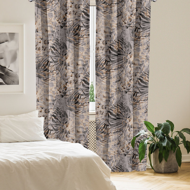 Semi Sheer Curtain Pair, 28" W x 84" L