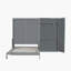 Grand lit mural avec placard, gris-455738401