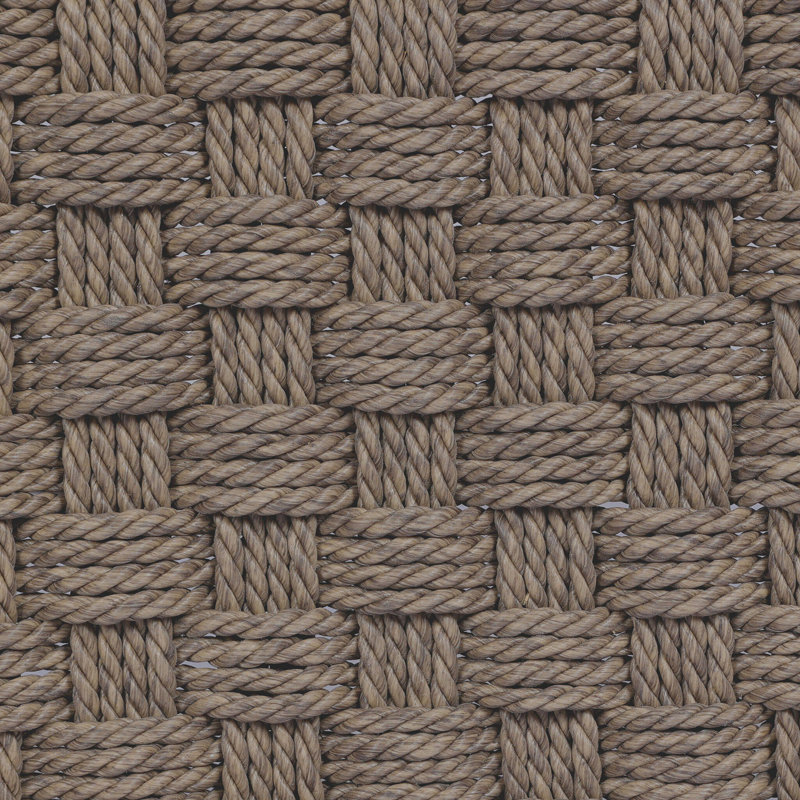 Savio Outdoor Stool, Dark Textured Woven