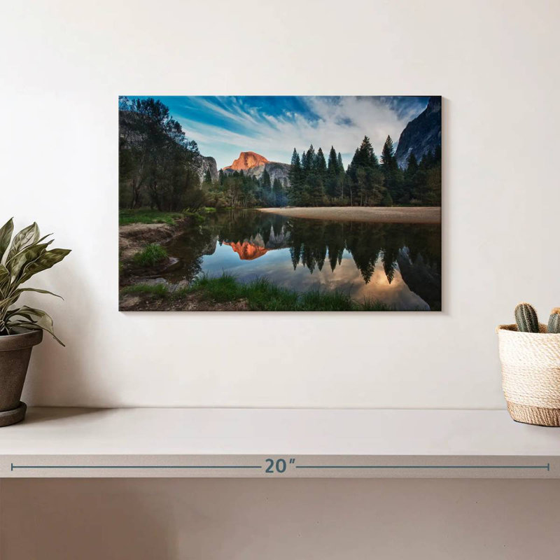 Alvord Half Dome On Merced River, 8" H x 12" W