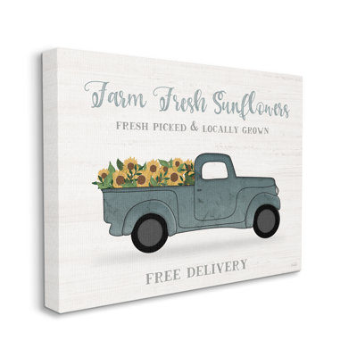 «Farm Fresh Sunflowers» par Natalie Carpentieri - impression sur toile
