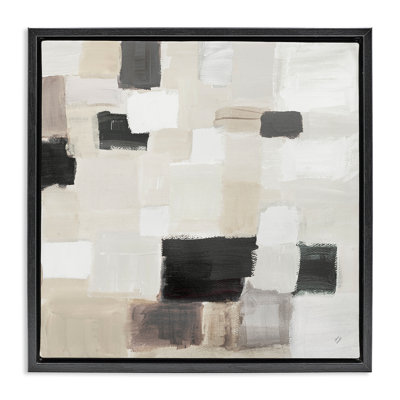 Natural Square Patchwork Canvas Wall Art by Lanie Loreth