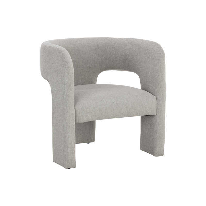 Lounge Chair, Brown Polyester