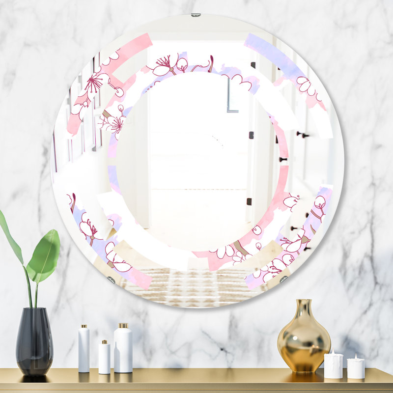 Miroir mural Leaves, H 23,6 po x l 23,6 po
