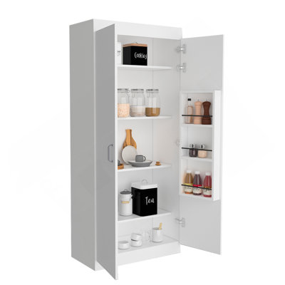 Albany,Double Door Pantry Cabinet, Five Shelves