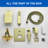 Pressure-Balanced (Temperature Control Only) Complete Shower System-62533955