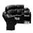 Jupiter Black Leather Sectional