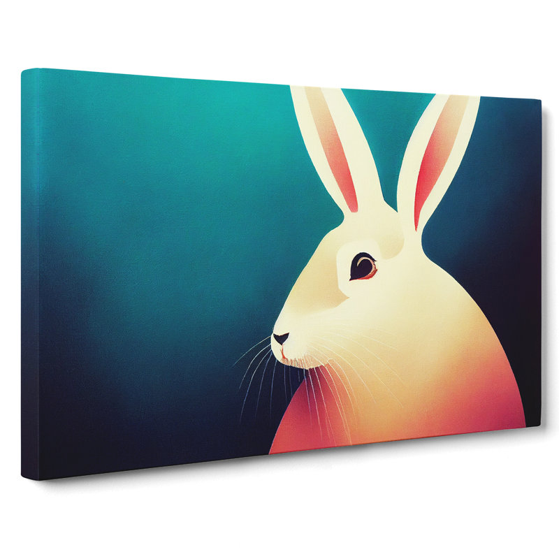 Rabbit Modern - Wrapped Canvas