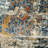 Santa Paula Abstract Ivory/Rust Area Rug-1631076201