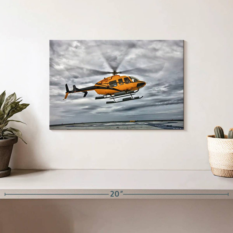 Hélicoptère Mehar Bell 407, H 8 po x l 12 po