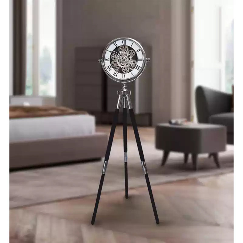Horloge de trépied élégante avec métal galvanisé pour la décoration du vestibule
