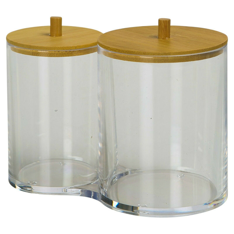 Emersynn Acrylic 2 Compartment Cosmetic Organiser