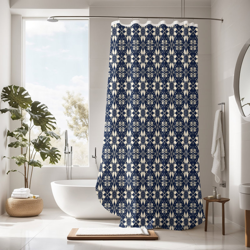 Abstract Shower Curtain, 72" H x 70" W