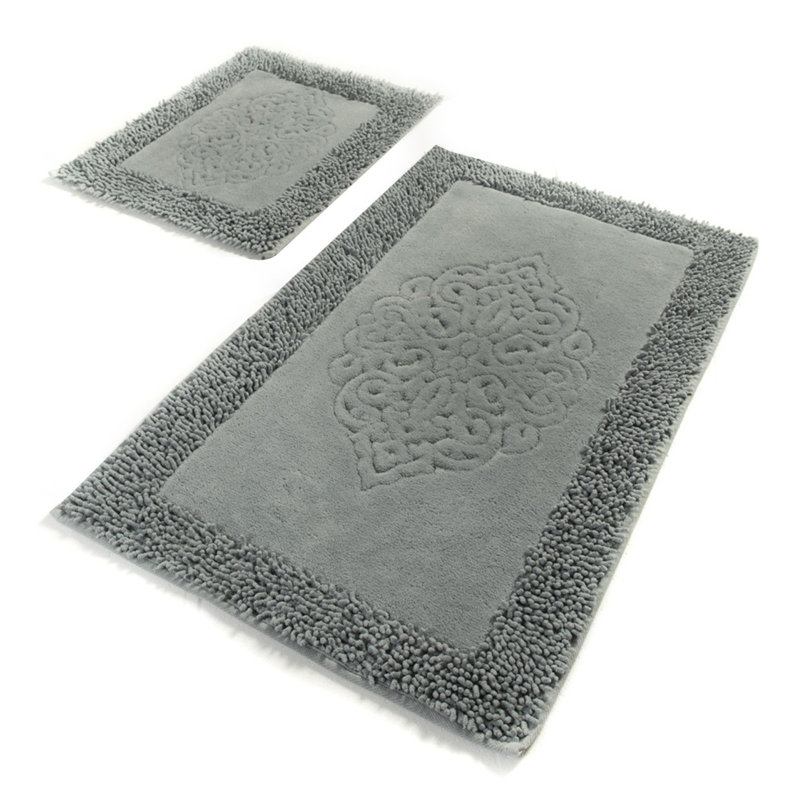 Kiefer 2 Piece Bath Rug Set, Mint