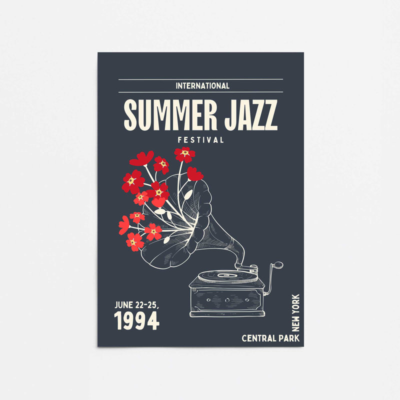 «Summer Gazz Fest», impression sur affiche, H 36 po x l 24 po