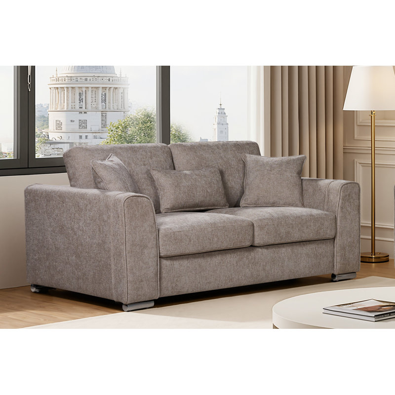Housman 2 Seater Chenille Sofa, 2, Grey