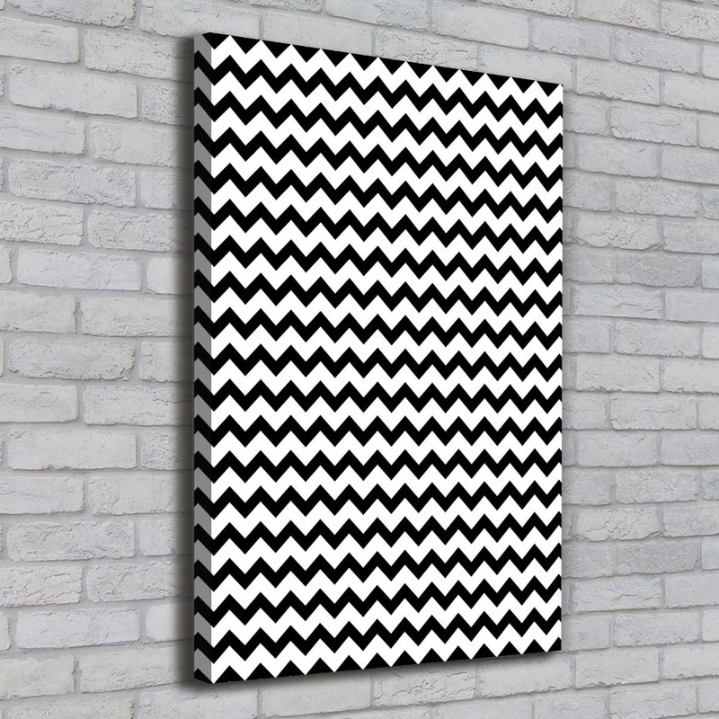 Zigzags - Wrapped Canvas Print