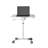 Sit To Stand Mobile Laptop Computer Stand With Height Adjustable And Tiltable Tabletop