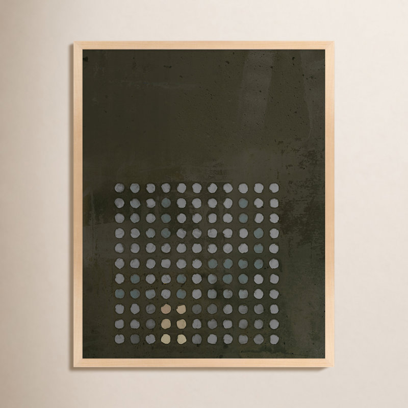 Circles In Squares 13 Painting by Jacques Pilon, Brown, 38" H x 30" W x 1.25" D