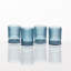 Fortessa Noho Glass, 9.85 Oz. Double Old Fashioned (Set of 4), Blue-1823400346-1823400324