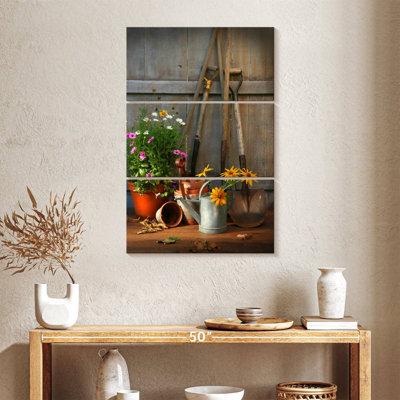 Senne Tools and Pots In Garden Shed