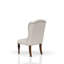 Gray Upholstered Wing Dining Chair, With Construction Feature Chair For Host, Gray, Firm And Resilient