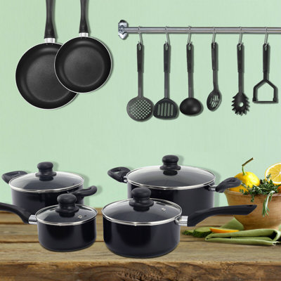 Daigle 16 - Piece Non-Stick Aluminum Cookware Set