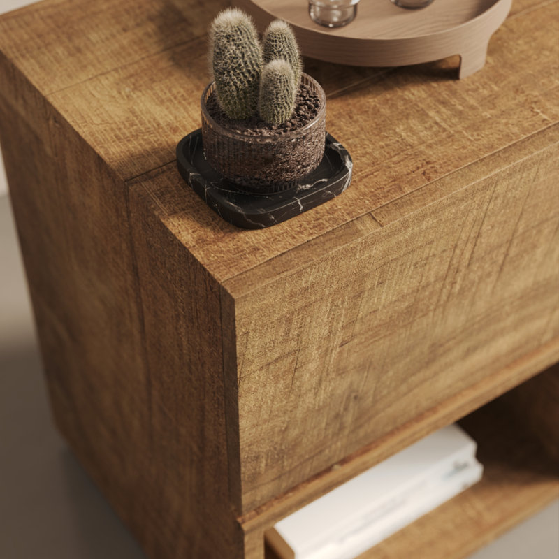 Burma Nightstand - Natural Reclaimed Teak