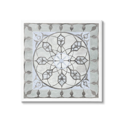 Boho, motif de fractale rustique sur toile