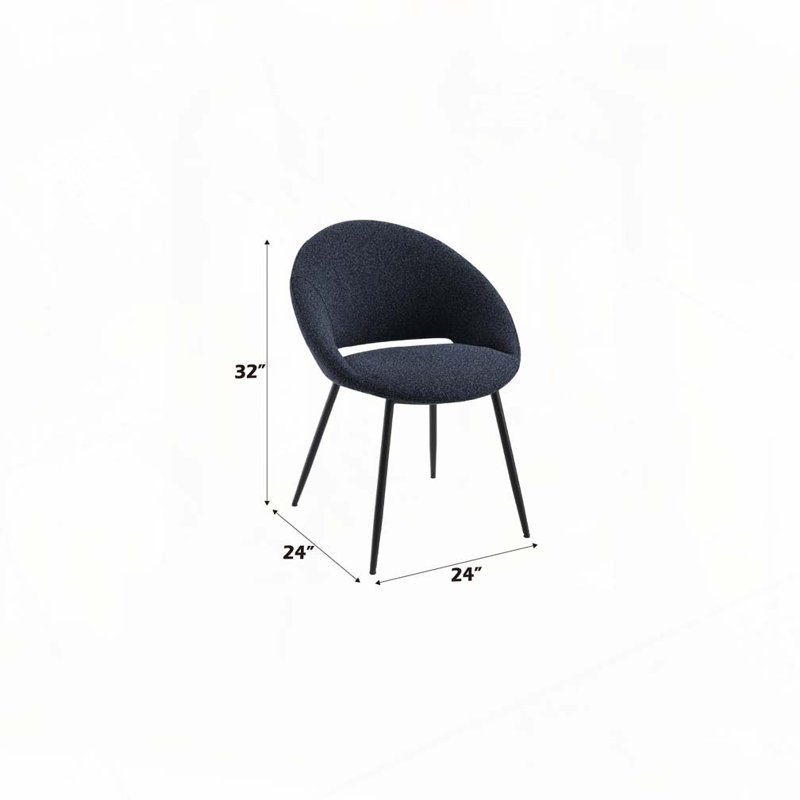 Chaise rembourrée Boucle
