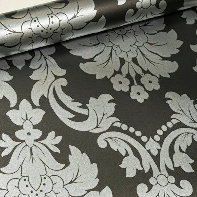 Warre 10m x 53cm Textured Metallic Finish Wallpaper Roll