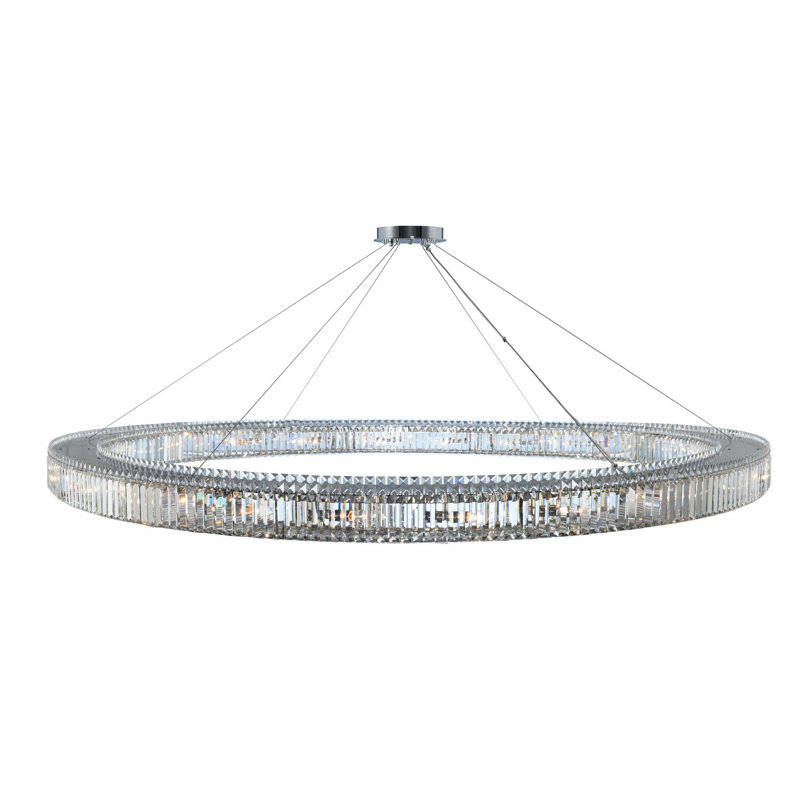 Luminaires suspendus 24 lumières Rondelle, 84", 24 lumières