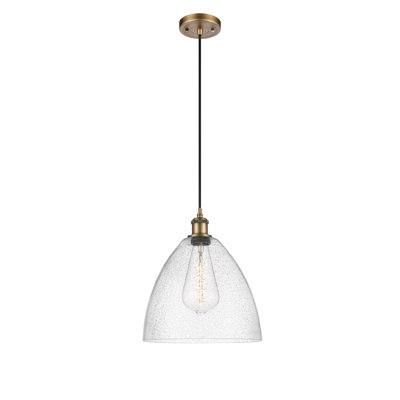 Luminaire suspendu en forme de dôme à 1 lumière Haide