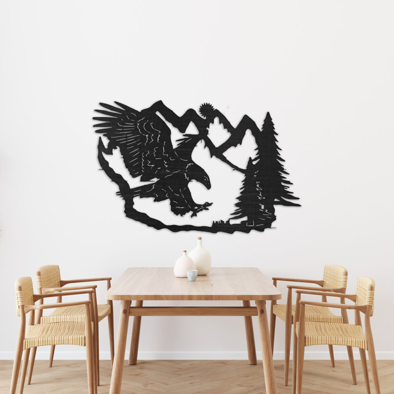 Handmade Wall Decor on ACM, 20" H x 32" W x 0.25" D, White
