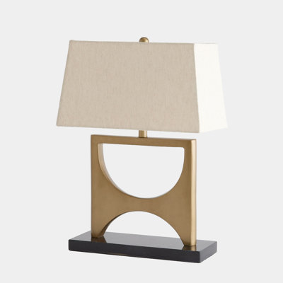 Lampe de table en laiton antique