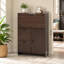 Desk Cabinet, with Storage Drawer & Shelves, Fold-up Desktop, Ideal for Home, Office, Dormitory