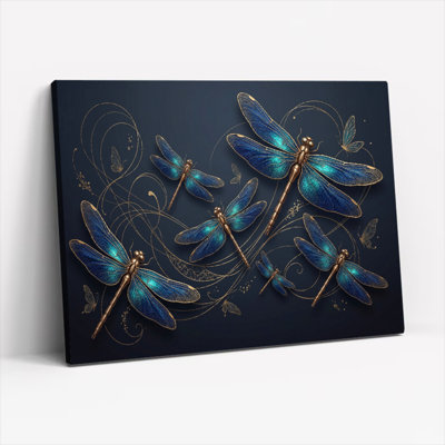 Ensemble de 1 tableau sur toile Libellule