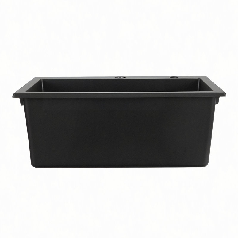 Lavabo de cuisine en granite 25 "à fixation sur le comptoir pour lavabo de bar