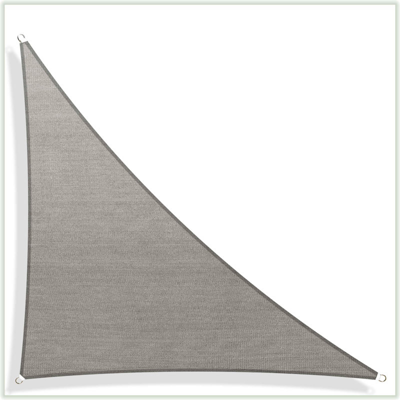 Toile d'ombrage en tissu Colourtree Triangle Sun, Gris, 16 pi x 16 pi x 22,6 pi