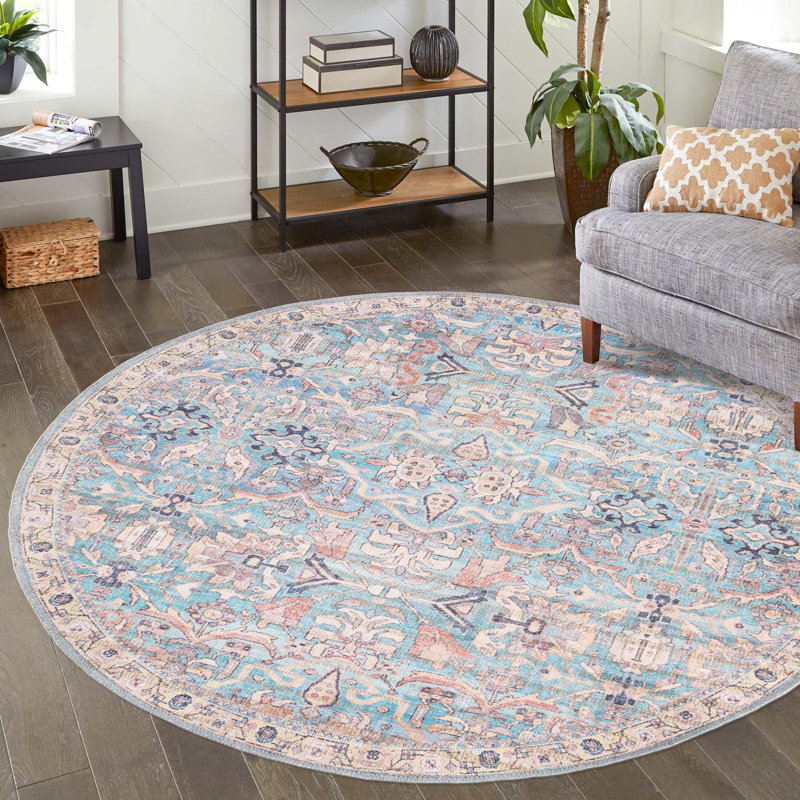 Enger Chenille Indoor Rug, Round 4'1"