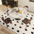 5Pcs Round Dining Table Set, Modern Kitchen Table With Lazy Susan For 4/6/8-1815583289-1815583294